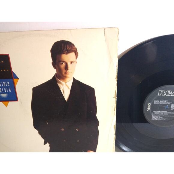 Rick Astley Together Forever Vinyl 12" EP Record Synth-Pop House Dance Pop 1988 - Picture 2 of 4
